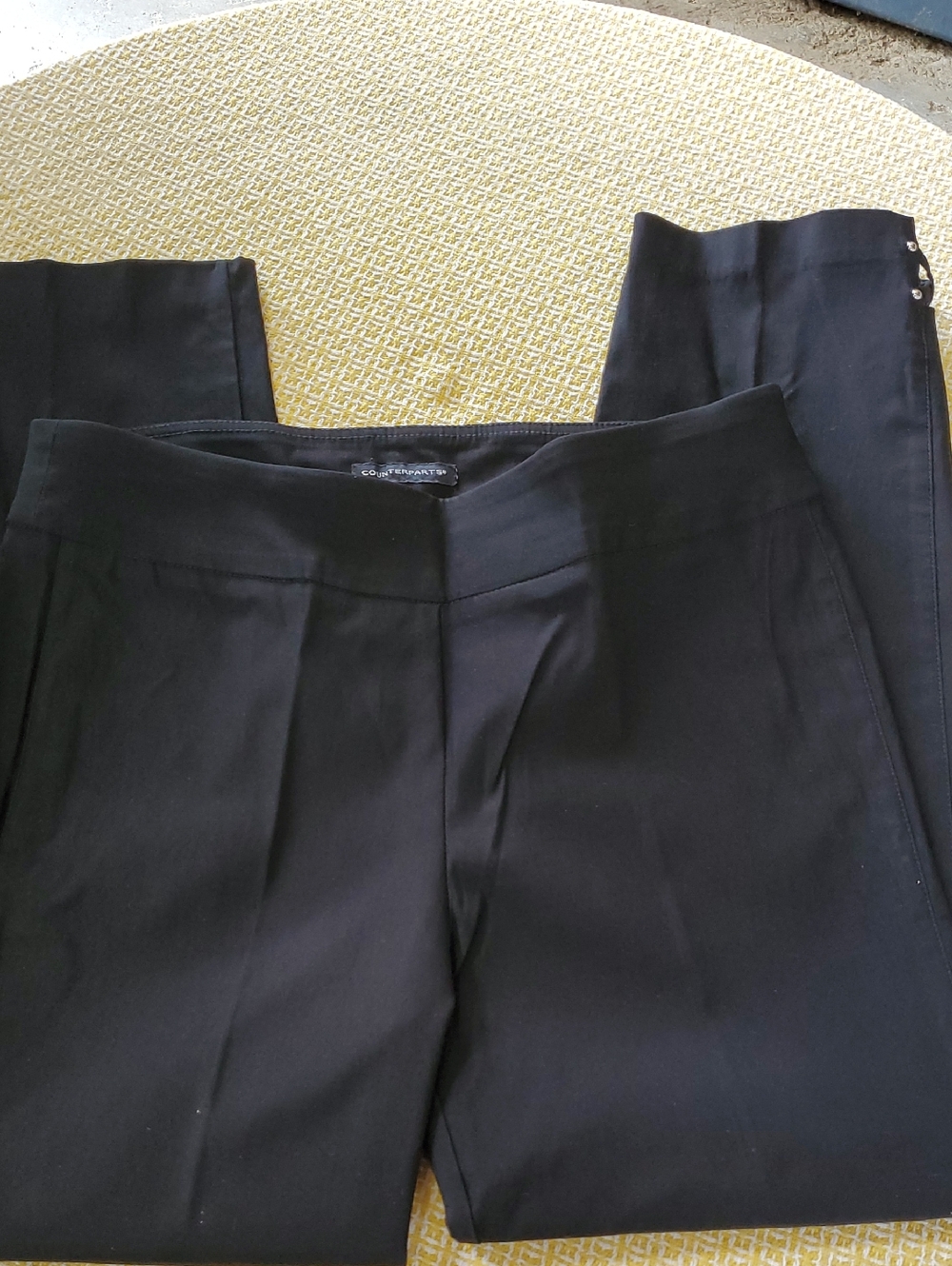 Counterparts Black Women's Straight-Leg Trousers